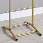 Kings Brand Furniture - Menros Metal Suit Valet Stand, Clothes Rack (Gold)