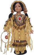 KINNEX COLLECTIONS SINCE 1997 16" Collectible Native American Indian Porcelain Doll (RAMITA) D16694