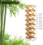 9 Tier Bamboo Shoe Rack, Foldable Shoe Rack, Shoe Rack, Ertical Shoe Organizer for Small Spaces, No Assembly Narrow Shoe Shelf for Entryway Closet Dorm (Yellow, 3 Layers)