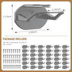 36 Pack Adhesive Hat Hooks for Wall, Super Strong Hat Rack for Baseball Caps, Hat Organizer Display for Home Decor, Hat Hangers Holder for Wall, Door, Closet, No Drilling - USA Patented (Gray)