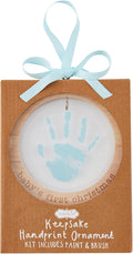 Mud Pie Blue Handprint Ornament