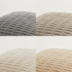 Fancy Homi 4 Packs Neutral Long Lumbar Decorative Throw Pillow Covers 12x24 Inch for Living Room Couch Bed, Boho Home Decor, Soft Striped Corduroy Rectangle Accent Beige Cushion Case 30x60 cm