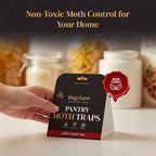 20 Pack Pantry Moth Traps for House Indoor – Advanced Red Line Formula Pantry Moth Traps with Pheromones Prime – Safe & Non-Toxic – Targets Indian Meal Moths & Other Pantry Moths