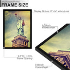 100% Solid Wood 10x14 Picture Frame, Black Frame for 10 x 14 Inch Picture Poster Photo, Light Weight 10 by 14 HQ Matte Black Frame for Wall - 1 Pack/Black/10 x14