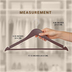 Utopia Home Premium Wooden Hangers 30 Pack - Durable & Slim Coat Hanger - Suit Hanger with 360-Degree Rotatable Hook - Wood Hangers with Shoulder Grooves (Vintage Color)