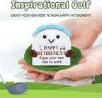 Retirement Gifts for Men Women, Funny Crochet Golf Ball Gifts for Retirement, Retirement Gift for Dad Grandpa Coworkers Husband-Meaningful Crochet Golf Ball Accessories