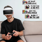 Hatzelou 4Pcs Game Room Hanging Decor Sign, Watercolor Game Wall Wooden Sign, Game Room Accessories Hanging Sign, Gamer Hanging Plaques for Teen Room Bedroom Playroom Decorations, black