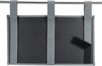 Zafit Hanging Bedside Caddy, Bedside Storage Organizer for Magazine, Phone, Remote control (6 Pockets-Grey)