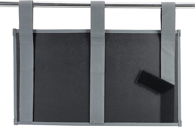 Zafit Hanging Bedside Caddy, Bedside Storage Organizer for Magazine, Phone, Remote control (5 Pockets-Grey)