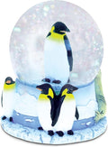 CoTa Global Penguin Snow Globe - Sparkly Water Globe Figurine with Sparkling Glitter, Collectible Novelty Ornament for Home Decor, for Birthdays, Christmas, and Valentine's Day - 65mm