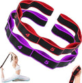 （2Pcs） Numbered Resistance Bands for Glutes & Yoga, Adjustable Pull Rope for Full Body Workout, Arm Leg Exercise Equipment for Home Gym Training(Red&Purple