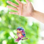 Hummingbird Window Hangings Ornament- 10Pcs Acrylic Bird Sun Catcher Decor, Art SunCatcher Tree Pendant for Gifts Indoor Outdoor Home Wall Living Room Spring Summer Garden Decoration