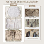 5 Pack Boho Dream Catcher Wall Hanging - White Handmade Dream Catchers Large Small Wall Decor for Bedroom Adult Sun and Moon Bohemian Hanging Decor Wedding Party Decoration for Women Teen Girls