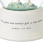 Hallmark Little Lamb Musical Snow Globe (Jesus Loves the Little Children) Religious Gift for Baptism, New Baby, Grandchild, Godson, Goddaughter, Christmas