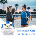 Handmade Collectible Volleyball - Gift for Brother,Funny Sports Gifts for Him,Man Cave Decor for Volleyball Fans,Emotional Support Gift for Bro & Best Buddy,Brother Birthday Gifts