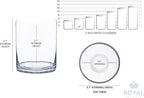Royal Imports Flower Glass Vase Decorative Centerpiece for Home or Wedding - Cylinder Shape (5" Wide x 6" Tall, Clear)