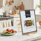 Large Plate Holder Display Stand - 10 inch Tall Plate Stands for Display - Metal Picture Frame Stand - Big Tabletop Easel Stand for Decorative Plates | Platter | Book | Plaque | Tile - 3 Pack - Gold