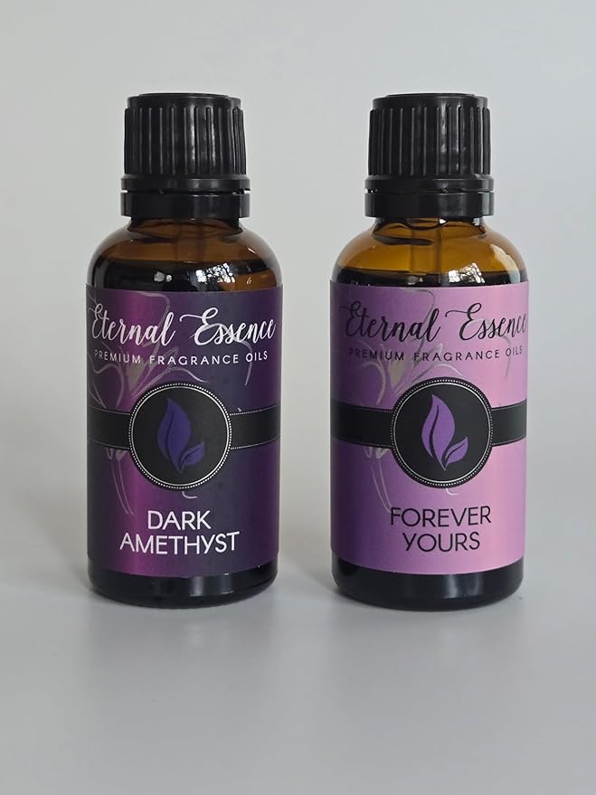 Eternal Essence Oils 2 Pack 30ml Premium Fragrance Oil - Forever Yours & Dark Amethyst - for Candle, Soap Making, Aromatherapy, Diffusers, Home Care, & Humidifiers