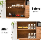 Shoe Slots Organizer，15Pack Shoe Stackers for a Pair of Shoes,Adjustable Shoe Rack with Three Levels，Shoe Storage Shoe Space Saver