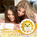 Sunshine Gifts - Positive Crochet Dolls with Cheer Up Messages, Sunshine Gifts for Women, Men & Friend, Emotional Support Dolls - Crochet Emotional Support Buddies | Mental Wellness Companion