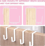 FENTEC 1 Pack Over-the-Door-Shoe-Organizers, Hanging Shoe Organizers with Large Pocket Shoe Holder Hanging Shoe Rack for Closet Shoes Organizer for Wall, Over Door Organizer with 15 Pockets Pink