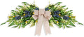 Floral Swag for Front Door Greenery Teardrop Swag Artificial Eucalyptus Olive Leaves Mixed Berry Swag with Bow Summer Wreath for Farmhouse Wedding Arch Party Wall Home Indoor Outdoor Holiday Decor