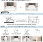 MIULEE Pillow Insert 14x40 Inch, Decorative Rectangle Throw Pillow Inserts, Premium Fluffy Pillow Forms Sham Stuffer for Sofa Couch Living Room