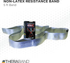 THERABAND CLX Resistance Band with Loops, 5-Foot Non-Latex Exercise Band for Mobility, Rehab, Stretching & Home Workouts, Color-Coded Resistance Levels