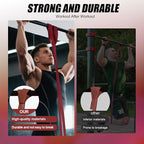 WHATAFIT Resistance Bands,Pull Up Assist Bands Set with Handles, Exercise & Workout Bands with Door Anchor for Men & Women – Home Fitness Equipment for Strength Training, Stretching