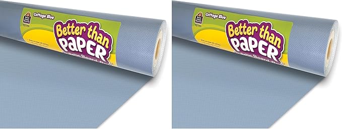 Teacher Created Resources Cottage Blue Better Than Paper® Bulletin Board Roll (TCR77911) (Pack of 2)