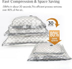 Travel Vacuum Storage Bags with USB Electric Pump, 12 Pack Compression Seal Bags for Luggage and Suitcase, Space Saver for Clothes and Clothing