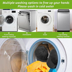 Eiito Hat Washer Cage,Hat Washing Machine with Frame Cage and Hat Washer Bag,Baseball Hat Washer,Suitable for Adult and Kid's 1-Pack Black