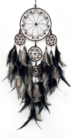 Black Dream Catchers wall hangings Room Decor,Large Dream Catcher for Adults,Handmade Boho Dreamcatcher for Home Decor Turquoise Hanging Ornament for Living Room Dorm Decor Hippie Gifts
