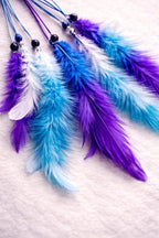 OMA Large Dream Catcher Wall Decor – Tie Dye Dream Catcher with Turquoise, Purple & White Feathers for Bedroom, Living Room, Dorms & Gift, Size - 9” x 30”