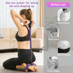 Pedal Resistance Bands with Handles, 21 Fitness Resistance Bands-6 Tube, Resistance Bands with Handles Pedal, Stretch Bands for Exercise Sit Up Exercise Equipment AB Workout Equipment for Women Men