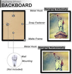 100% Solid Wood 12x18 Picture Frame Set of 3, Black Frame Display Photo 11x17 with Mat or 12 x 18 without Mat, 12by18 HQ Matte Black Frame for Wall - 3 Pack/Black/12 x18