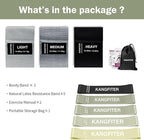 Non-Slip Fabric Resistance Bands for Working Out, Loop Exercise Bands for Booty Leg, Butt, Glute, Stretch Workout Bands for Women & Men, Hip Elastic Bands for Home Gym Fitness, Yoga, Pilates