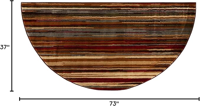 Unique Loom Barista Collection Area Rug - Icatu (3' 1" x 6' 1" Hearth, Beige/Brown)