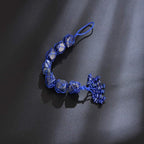 Handmade Natural Lapis Lazuli Crystal Car Hanging Ornaments for Home Decoration Feng Shui Ornament Yoga Meditation Car Decoration Tumbled Palm Stones