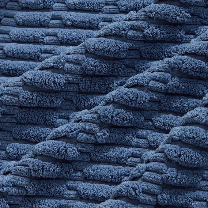 Fancy Homi 4 Packs Decorative Throw Pillow Covers for Living Room Couch Bed, Modern Farmhouse Boho Home Décor Accent Cushion Case, 16" x 16", Dusty Blue