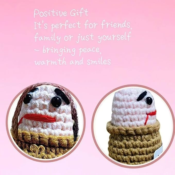 Aries Gifts Women for Birthday Christmas,Zodiac Aries Birthday Gifts Astrology Plush Toy Crochet Doll for Halloween,Retirement Bosses Day,Inspirational Cute Gag Stuff(Aries)