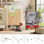 46'' Tall Shoe Storage Cabinet with 2 Flip Drawers, 7-Tier Hidden Shoe Organizer, Narrow Shoe Rack Cabinet, Freestanding Organizer for Entryway/Hallway/Closet, Wood