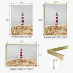 18x22 Aluminum Metal Picture Frame,Tempered Glass Gold Photo Frame 18x22 for Family Photo,Posters,Art,Document to Wall Mount Horizontally or Vertically