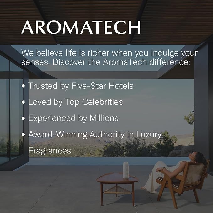 AromaTech Palo Santo & Amber Premium Aroma Oil – Grounding & Inspiring Home Fragrance with Notes of Clary Sage & Lavandin for Scent Diffusers, Cold-Air and UltraSonic Scent Machines (10 mL)