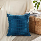 Fancy Homi 4 Packs Decorative Throw Pillow Covers for Living Room Couch Bed, Modern Farmhouse Boho Home Décor Accent Cushion Case, 16" x 16", Teal