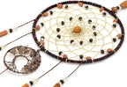 Urdeoms Tree of Life Crystal Dream Catchers for Boys Brown Boho Dream Catcher Wall Decor for Bedroom Adult Smoky Quartz Hanging Decor for Dorm Living Room(NO.10)
