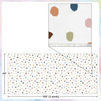 Teacher Created Resources Everyone is Welcome Painted Dots Creative Class Fabric for Classroom Bulletin Boards, Pillows, Curtains, and Crafts