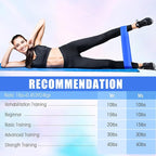 Deekin 20 Pcs Resistance Bands for Women Men 10-115 Lbs 5 Different Resistance Levels Loop Exercise Bands for Leg Working Gym
