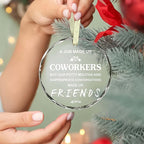 BSQUIELE Christmas Coworker Gifts - Coworker Ornament - Ornament Gift for Boss, Manager, Coworkers - Boss Gifts - Christmas Decoration Gift for Colleague, Leader, Office, Friend, Work