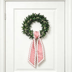 of Decorative Door Swag with Beautiful Scalloped Design Instantly Brightens Entryways and Living Space Trim Garlands Ribbons